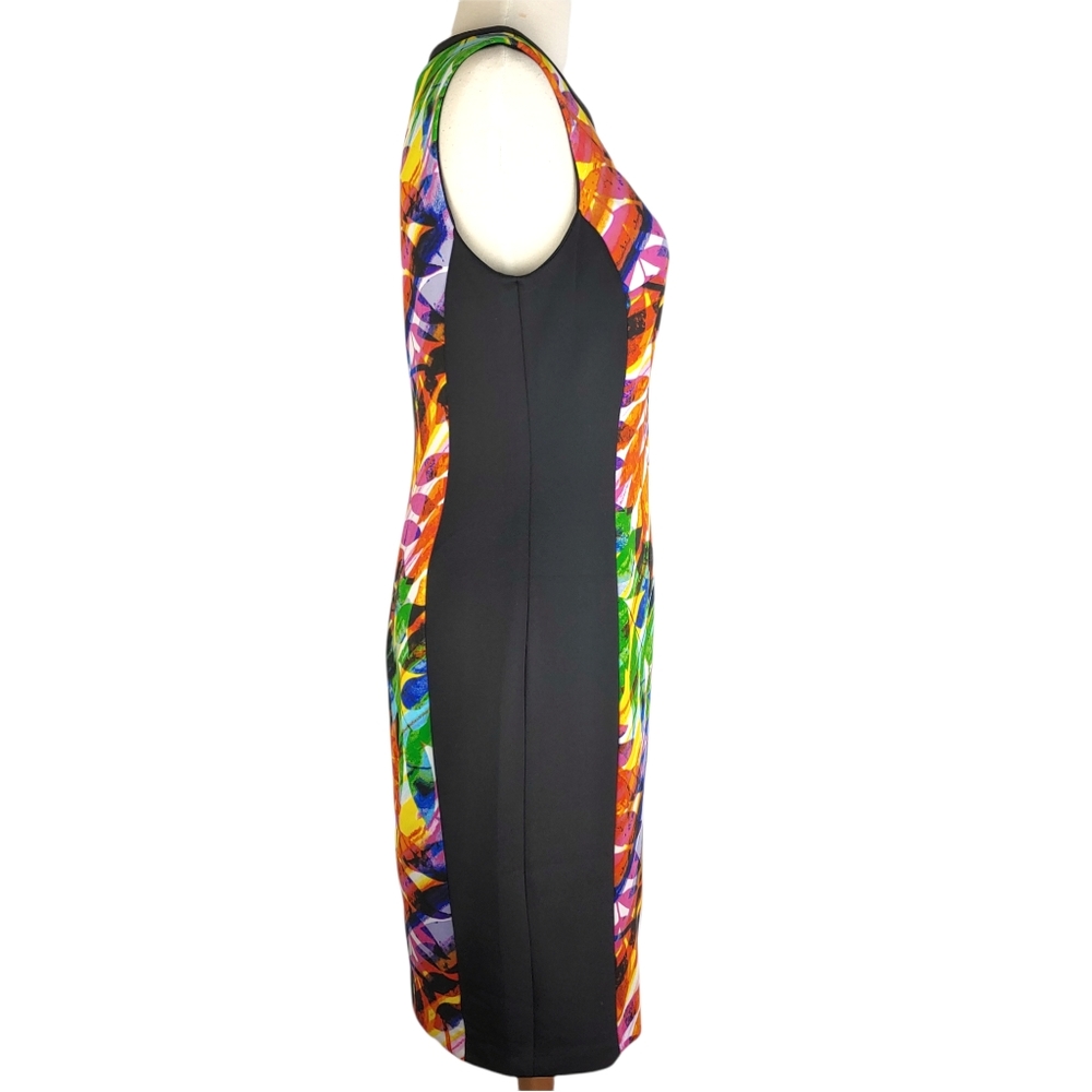 London Style Collection Colorblock Dress Sz 6 - Picture 6 of 8